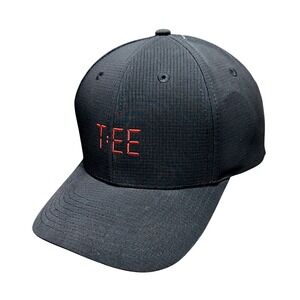 Tee Time Waggle Golf Performance Hat Cap Adjustable Black Ripstop New